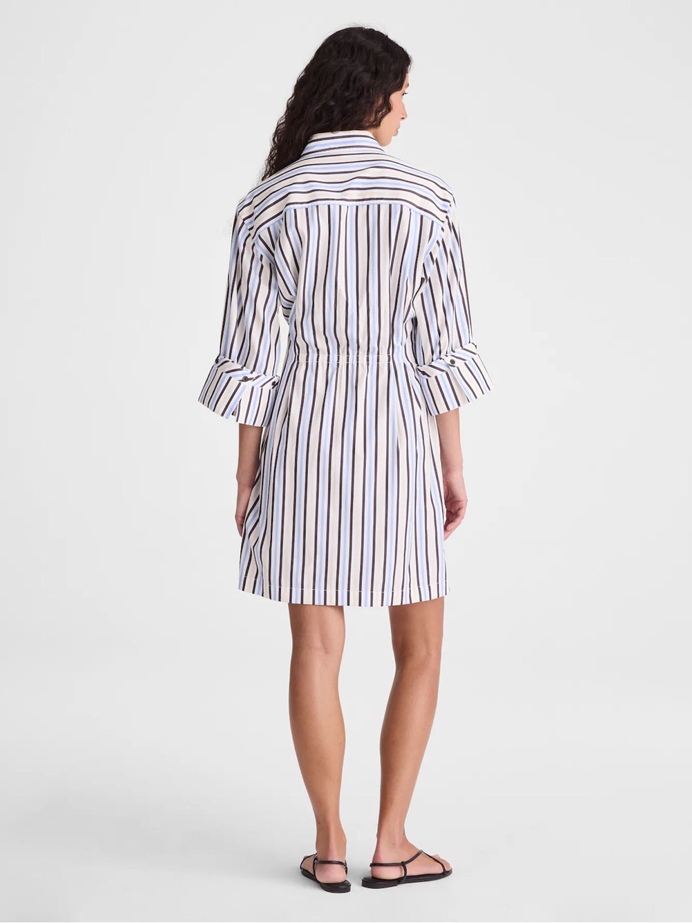 Madewell Tucked Mini Shirtdress Size 8 - Picture 2 of 7
